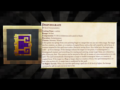 Making Disintegrate a Ars Nouveau Spell - Minecraft 1.16.5 - DND 5e