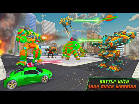 Grand Elephant Robot Jet Transform game