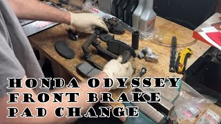 Honda Odyssey Front Brake Pad Replacement
