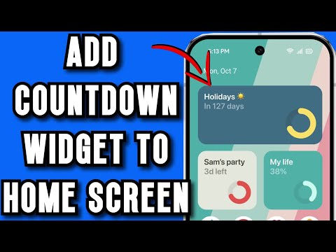 How To ADD Countdown Widget To Home Screen ANDROID 2026 (EASY GUIDE)