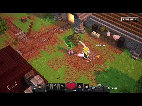 [Minecraft Dungeons] When you throw spin blades through passages and it takes a sec for them to come