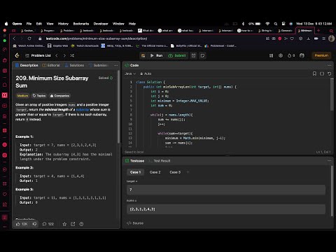 Mastering Leetcode 209 Minimum Size Subarray Sum With Java Functionup Tech Insights