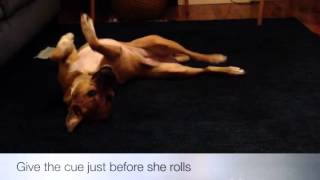 Linnea learns "belly up"