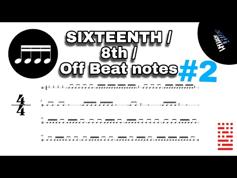 Basic SIXTEENTH notes #2 + 8th & OFF BEAT notes | RHYTHM READING To Improve your Skills!