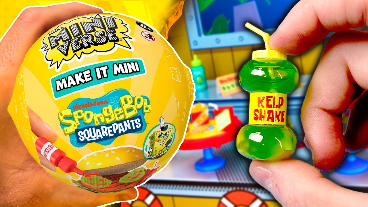 Unboxing Miniverse SpongeBob — Kelp Shake, batido de algas