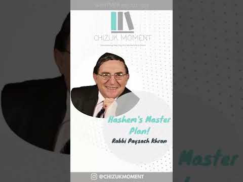 Hashem's Master Plan (Story) - Rabbi Paysach Khron