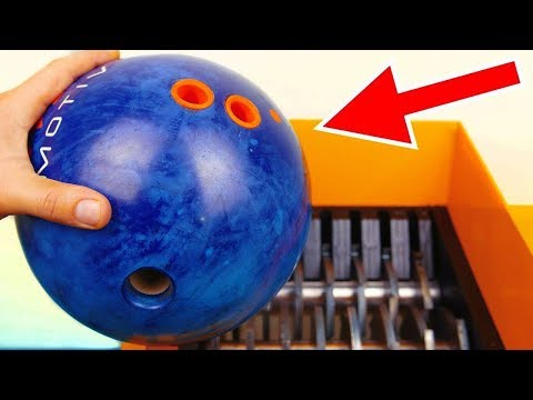 BOWLING BALL VS INDUSTRIAL SHREDDER