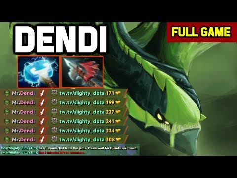 OMG! Dendi Mid Viper TOTALLY DESTOYS mid Tiny with NO DEATH