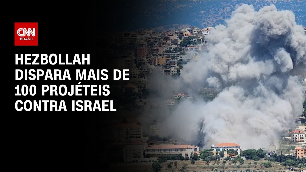 Hezbollah dispara mais de 100 projéteis contra Israel | AGORA CNN