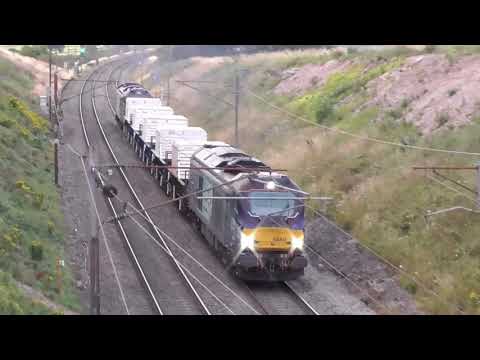 68003 with 88002 dit 6k74 Sellafield - Crewe flasks, 23rd July 2019