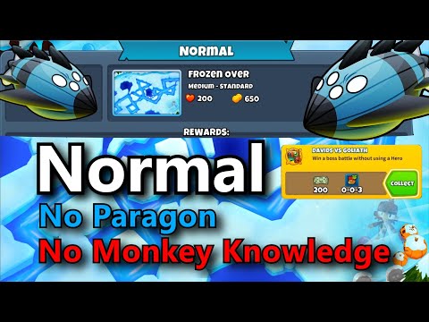 BTD6 Vortex Normal  ||  No Monkey Knowledge + No Hero Achievement  ||  Frozen Over