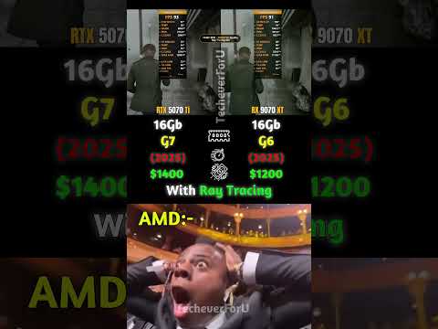 RTX 5070 Ti vs RX 9070 XT Ray Tracing! Which GPU Wins in 1440p? #amdvsnvidia #pcmasterrace