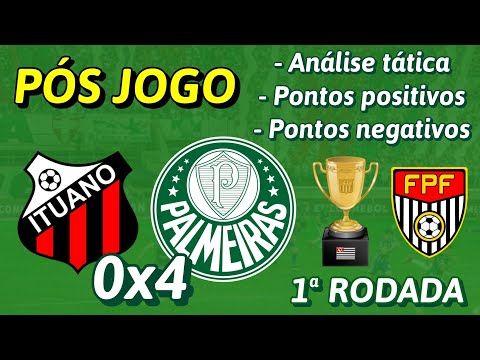 PÓS JOGO: ITUANO 0X4 PALMEIRAS - 1º TEMPO PRA ESQUECER, 2º TEMPO PRA SONHAR | 1ª RODADA - PAULISTA
