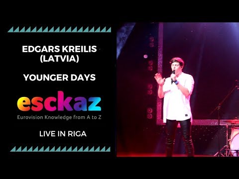 ESCKAZ in Riga: Edgars Kreilis (Latvia) - Younger Days (at Eurovision PreParty Riga)