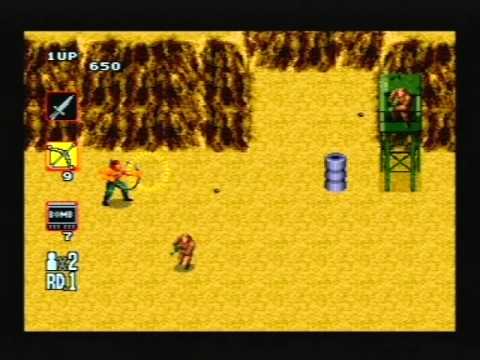 Rambo III - Intro + Mission 1 auf Sega Multi-Mega (MegaDrive) PAL