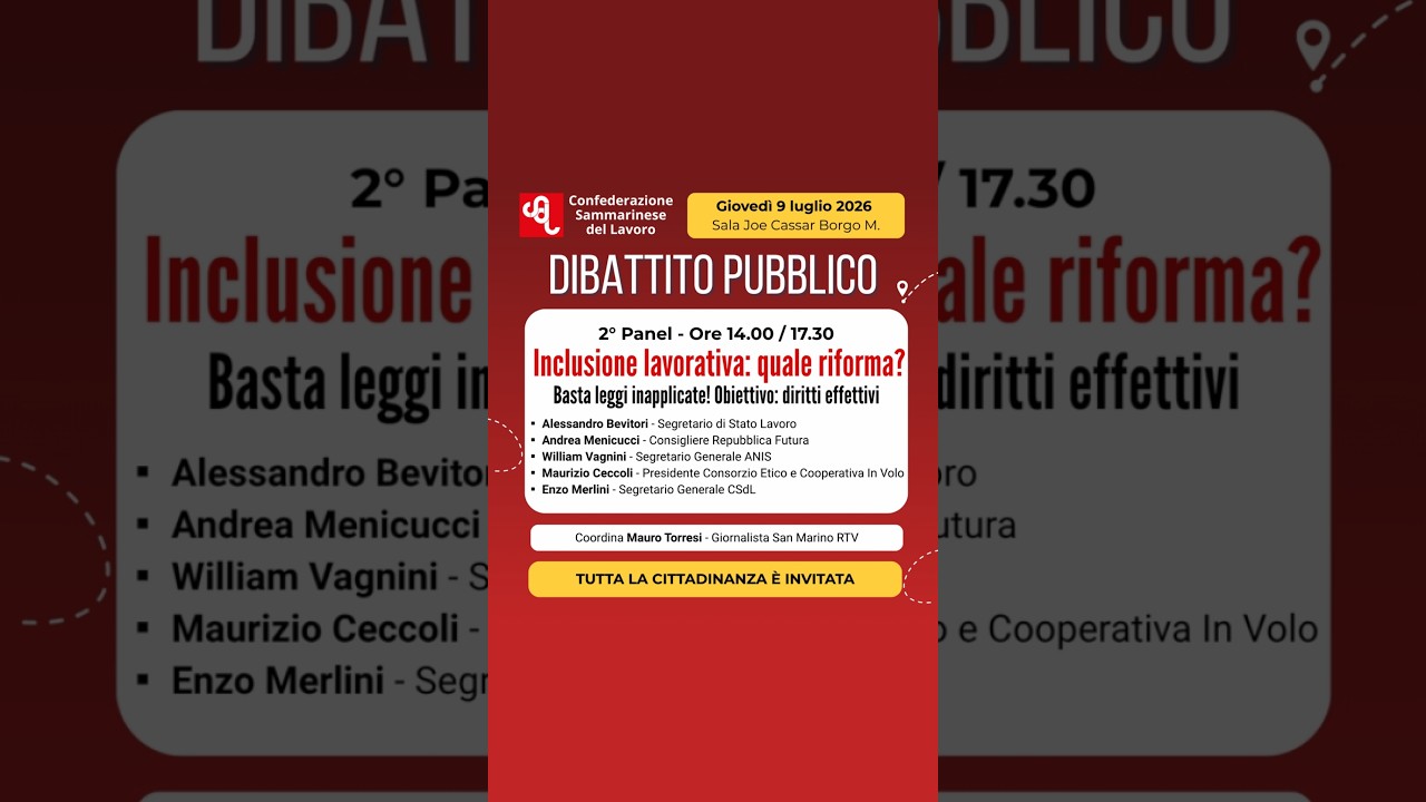 INCLUSIONE LAVORATIVA: QUALE RIFORMA? - pt3