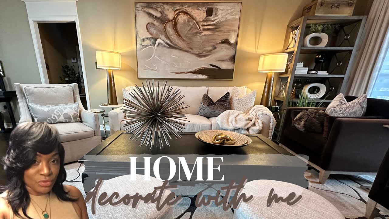 DECORATE WITH ME | SHOP YOUR HOME AND DECORATE | MODERN GLAM