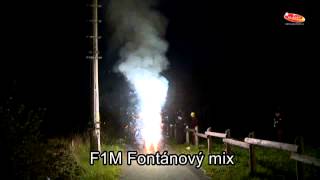 Ohňostrojový fontánový mix 4 ks