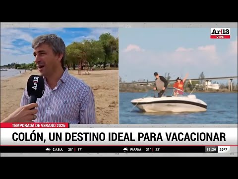 Argentina 12 I Federico Escher y turistas desde Playa Norte de Colón