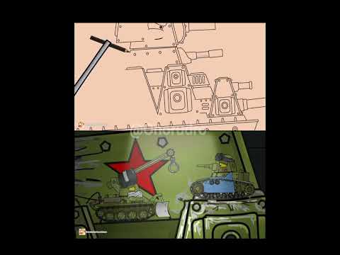 Repair KV-44 and VK-44 #homeanimation #tank_cartoon #shortsfeed #edit #shorts