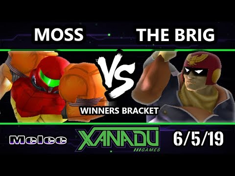 S@X 305 SSBM - Moss (Samus) Vs. The Brig (Captain Falcon) - Smash Melee Winners Round 3