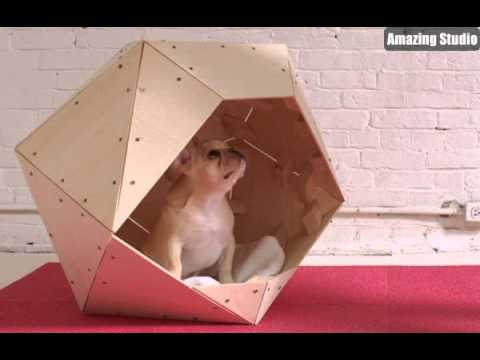 Cool Geometric DIY Doghouse Ideas