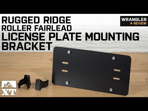 Jeep Wrangler Rugged Ridge Roller Fairlead License Plate Mounting Bracket Review & Install