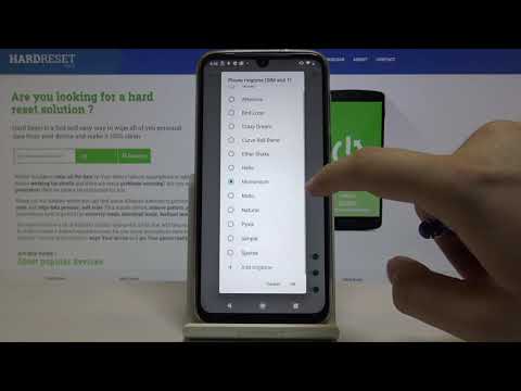 SIM Ringtone – SIM-Card Sounds Settings on MOTOROLA Moto G8 Plus
