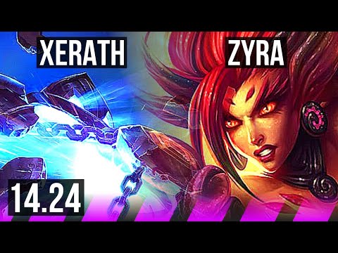XERATH & Caitlyn vs ZYRA & Miss Fortune (SUP) | KR Diamond | 14.24