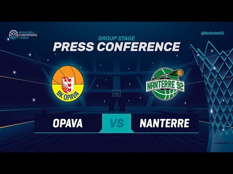 Opava v Nanterre 92 - Press Conference - Basketball Champions League 2018-19