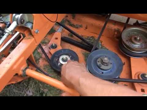 Scag tensioner bearing replacement babble pt 2 of 2