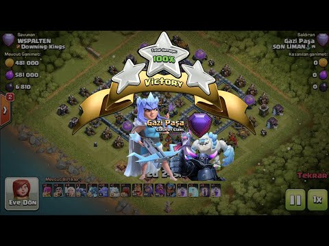 TH 13 - BU ORDU EFSANE!!! (YARASA, PEKKA, BUZ GOLEMİ) - COC SAVAŞ #1