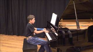 How Great Thou Art  performed by: Jake D. on piano (broken arm)