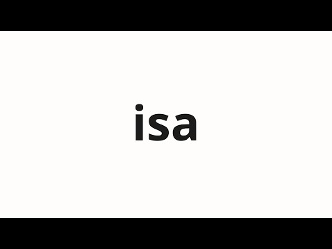How to pronounce isa | 이사 (move in Korean)