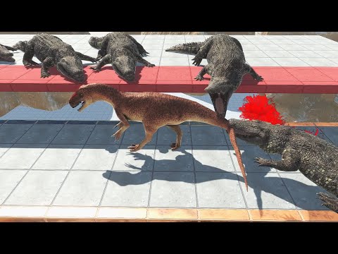 CROCODILE DEATH ROAD - Escape And Get The Reward | Animal Revolt Battle Simulator ARBS