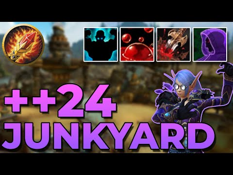 ++24 Mechagon Junkyard Fortified | 24.1k Overall | Season 4 Kyrian Arcane Mage PoV M+