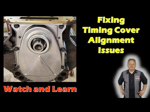 Engine Building Tips - Fixing Front Timing Cover Alignment 440 MOPAR 512 Stroker