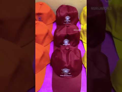 Saffron customized poly cotton cap