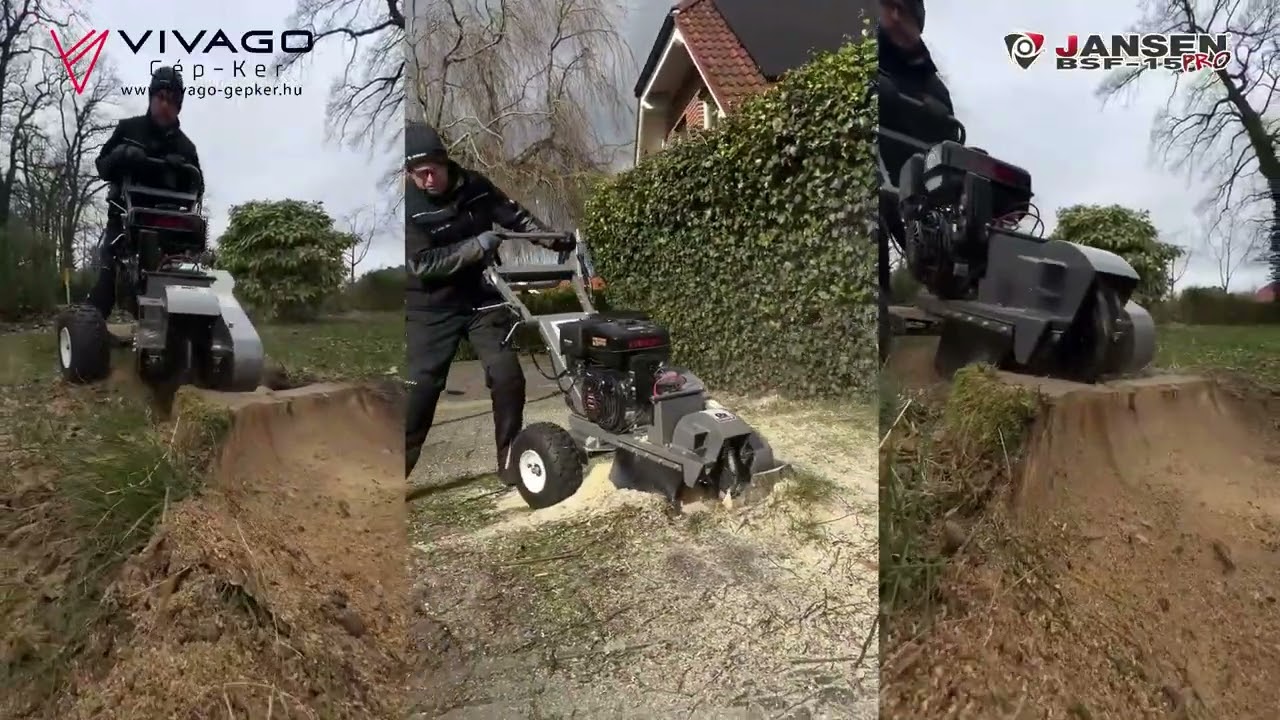 Benzinmotoros tuskómaró - JANSEN BSF-15pro