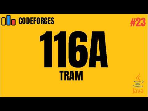 Codeforces 116a Tram Java Solution