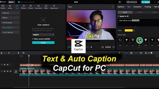 Add Text & Auto Caption Editing in CapCut PC | CapCut PC Video Editing Course #9