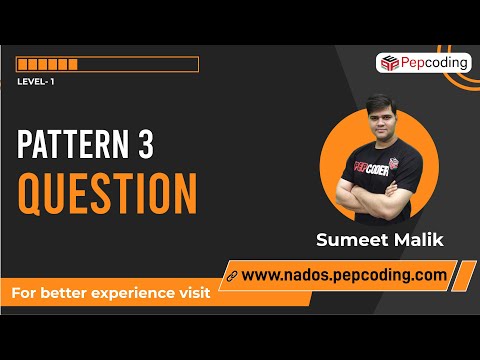 Pattern 3 Question Java Foundation Course