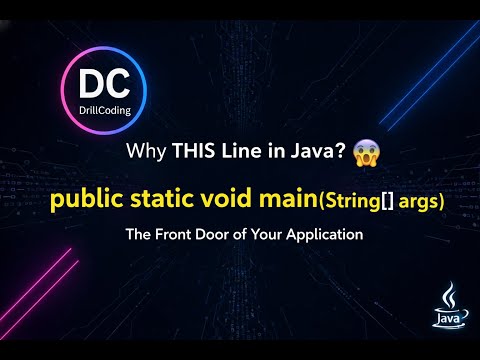 Why Public Static Void Mainstring Args In Java Core Java Series Part 3