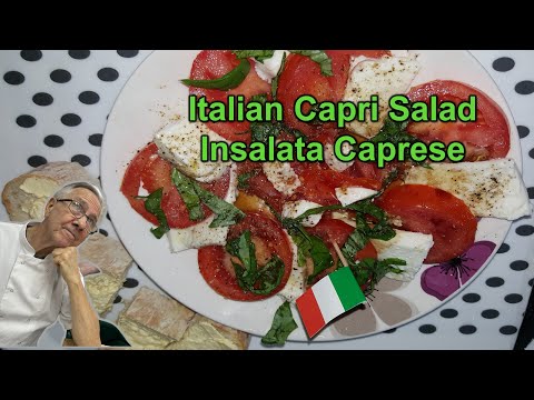 Italian Capri Salad - Insalata Caprese | The Crazy Chef