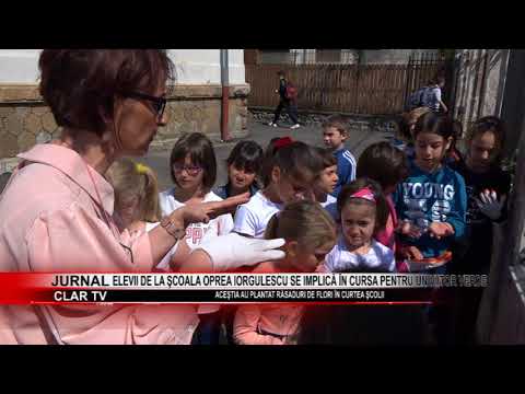 stire 26 04 2018  Elevii de la Şcoala Oprea Iorgulescu se implică în cursa pentru un viitor verde