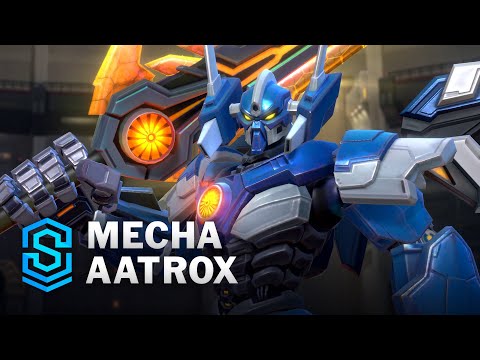 Mecha Aatrox Wild Rift Skin Spotlight