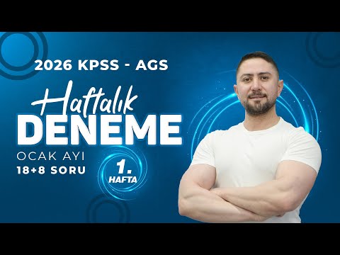 3) 2026 KPSS - AGS ENGİN ERAYDIN COĞRAFYA OCAK 1. HAFTA DENEME