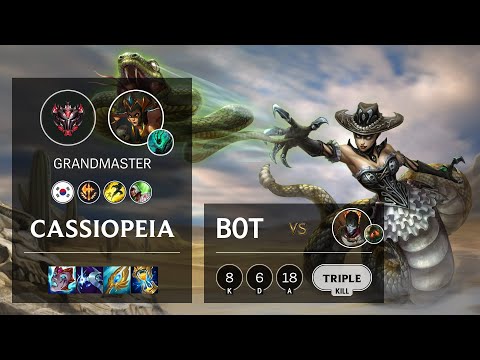 Cassiopeia Bot vs Jhin - KR Grandmaster Patch 11.14