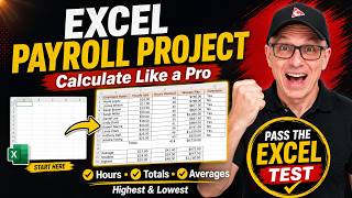How to Calculate Payroll HOURLY PAY and WEEKLY TOTALS in Excel