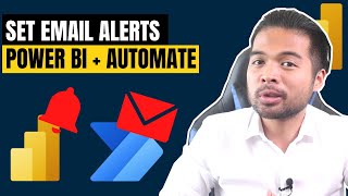 Setup Data Alerts via Email using Power BI & Power Automate // Beginners Guide to Power BI in 2021